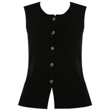 Black knit waistcoat