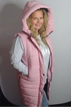 Pink Long Gilet