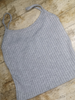 Cropped ribbed vest grey