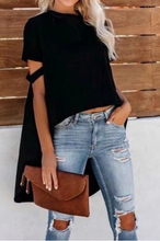 Summer dip top black