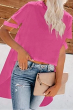 Summer dip tunic pink