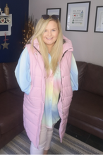 Pink Long Gilet