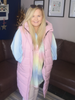 Pink Long Gilet