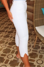 Denim Capris White