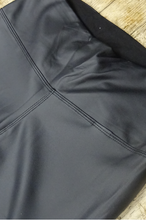 High waist leather look leggings