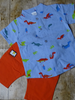 Blue Dinosaur shirt & short set