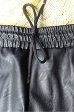 Faux Leather Joggers